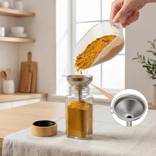 Save 50% on 24-Pack Square Glass Spice Jars - Image 6