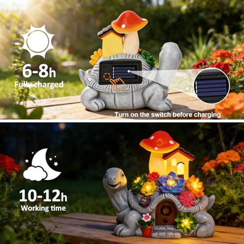 50% Off Solar Turtle Statue with LED Lights - Image 5