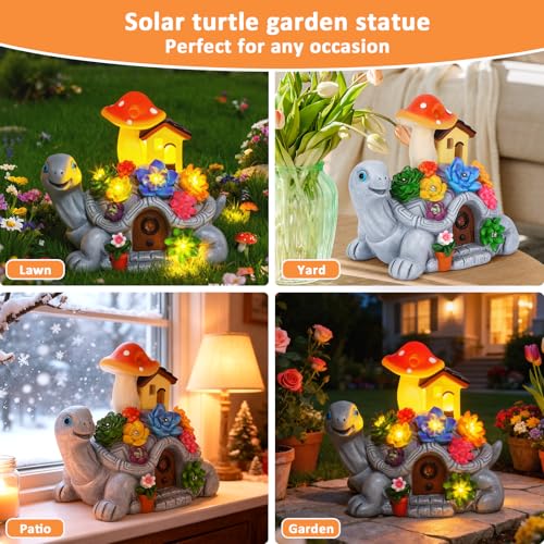 50% Off Solar Turtle Statue with LED Lights - Image 7