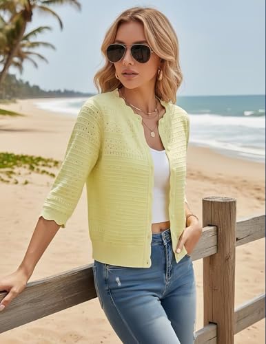 5% Off GRACE KARIN Women's Cropped Cardigan Sweater - Image 4
