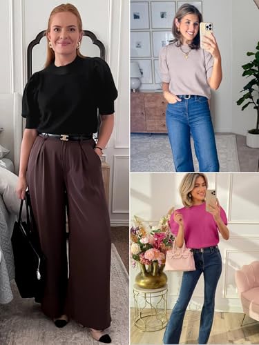 45% Off ATHMILE Women's Short Sleeve Sweater - Code LEK98KTB - Image 5