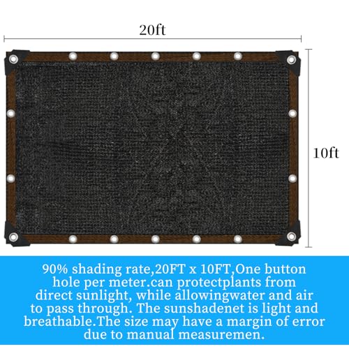 90% Shade Cloth 10x20FT – 50% Off with Code R2WJIJ96 - Image 2