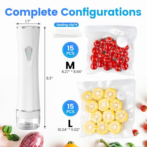 24% Off Gikxki Handheld Vacuum Sealer with 30 Bags - Image 4