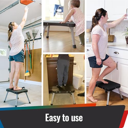STOODER Folding Step Stool – 9 inch, 300 lbs Capacity - Image 2