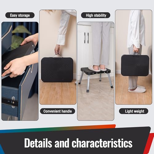 STOODER Folding Step Stool – 9 inch, 300 lbs Capacity - Image 4
