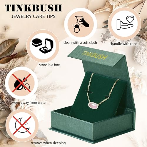 17% Off 14K Gold-Plated Gemstone Pendant Necklace for Women - Image 6