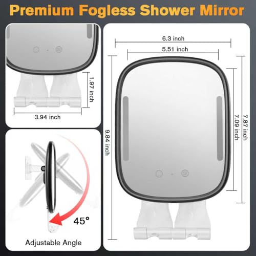 50% Off Showvigor Heated Shower Mirror with LED Light - Image 2
