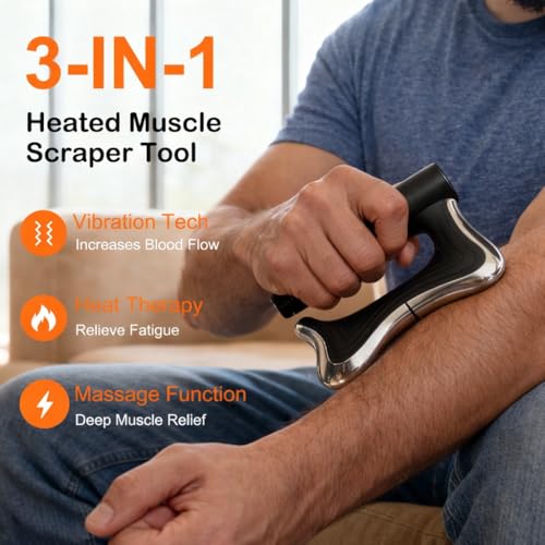 50% Off Heated Muscle Scraper Tool for Deep Tissue Relief - Image 2