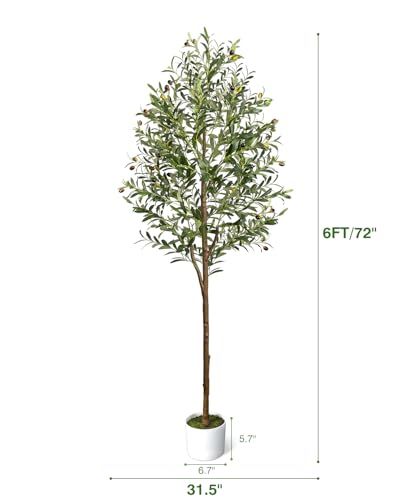 50% Off 6FT Artificial Olive Tree for Home Decor - Image 4