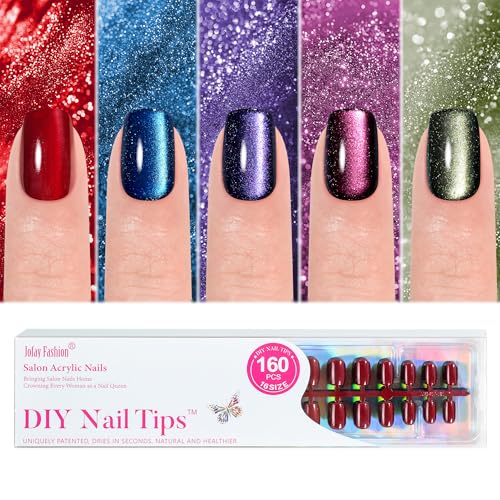 9% Off 160Pcs Cat Eye Press on Nails by Jofay Fashion