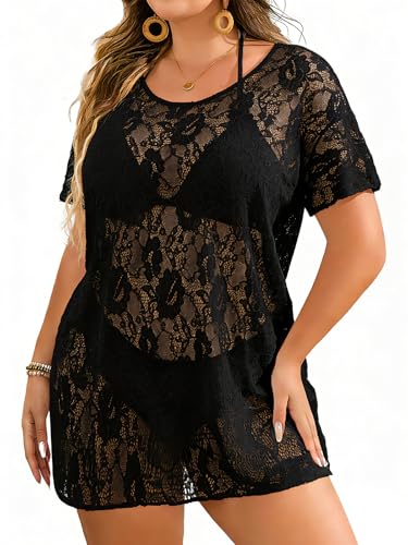 45% Off Women's Lace Swim Cover-Up Dress - Use Code