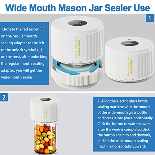 55% Off Electric Mason Jar Vacuum Sealer Kit - Image 4
