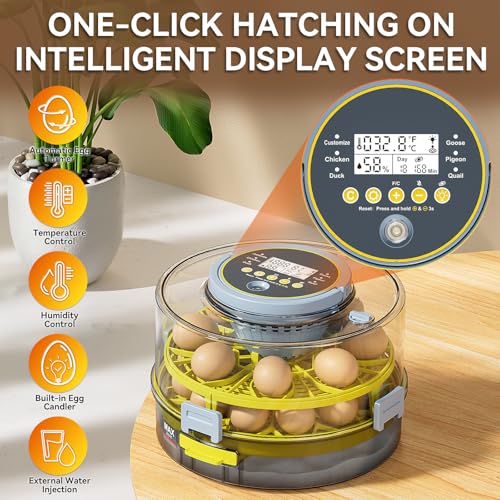 34% Off 20-Egg Incubator with Auto Turner & LED Candler - Image 6