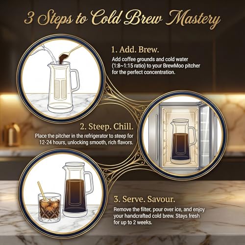 50% Off BrewMOO Cold Brew Coffee Maker Pitcher - Image 7