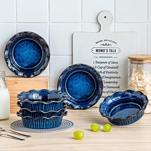 10% Off vancasso Ceramic Mini Pie Pans Set of 6 Blue - Image 5