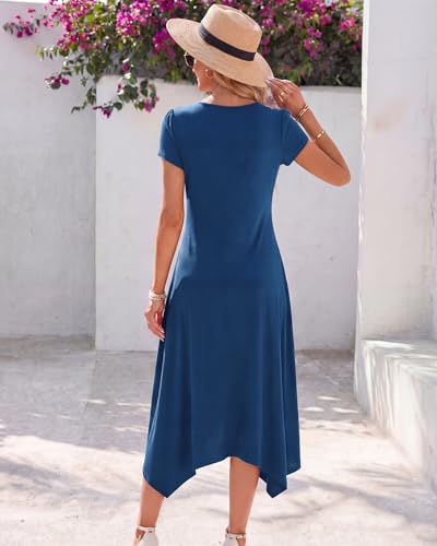 50% Off Pleneal Casual Summer Maxi Dress with Pockets - Image 3