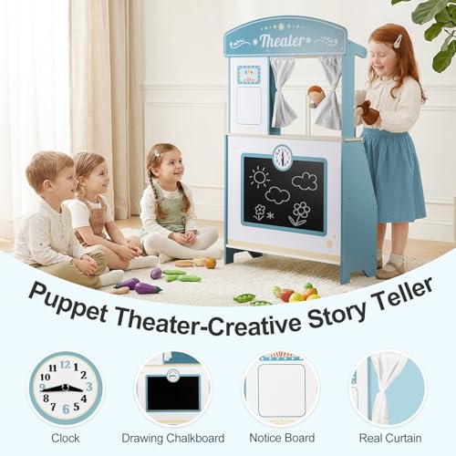 45% OFF Kids Grocery Store & Puppet Theater Playset - Image 4