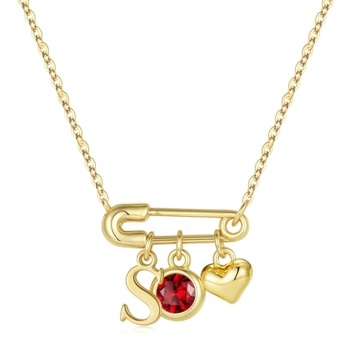 MONOOC Initial Birthstone Necklace - 77% Off with Code TSK997XT