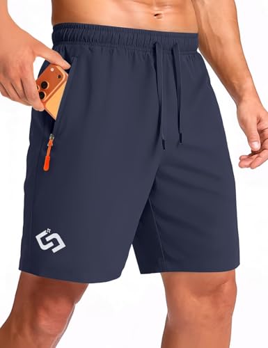 40% Off Men's 7" Athletic Gym Shorts with Zipper Pockets