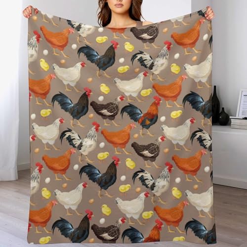 50% Off Chicken Throw Blanket - Cozy & Fun Gift for Teens