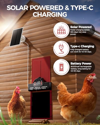 50% Off WiFi Solar Chicken Coop Door with 2K Camera - Image 3
