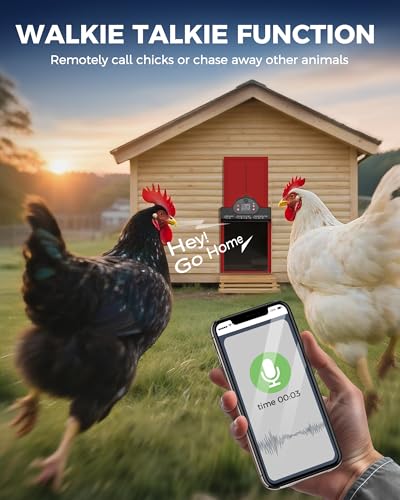 50% Off WiFi Solar Chicken Coop Door with 2K Camera - Image 4