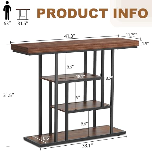 50% Off HABUTWAY 42" Industrial Entryway Table w/ Storage - Image 2