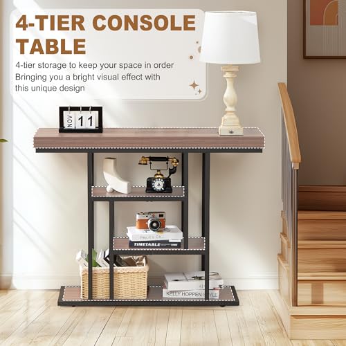 50% Off HABUTWAY 42" Industrial Entryway Table w/ Storage - Image 6