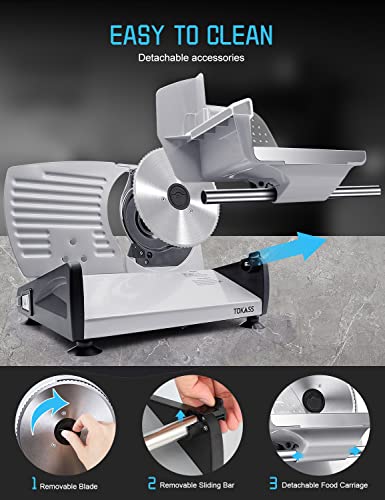 21% Off 200W Electric Meat Slicer with 2 Blades - Image 5