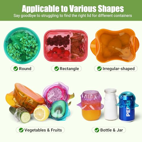 40% Off Reusable Silicone Stretch Lids for Food Storage - Image 2