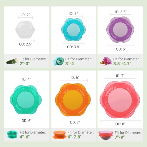 40% Off Reusable Silicone Stretch Lids for Food Storage - Image 3