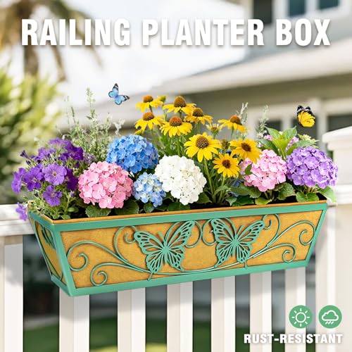 33% Off 2-Pack 24-Inch Window Box Planters with Brackets - Image 3