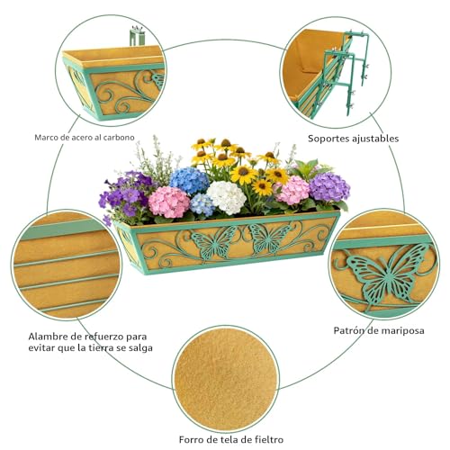 33% Off 2-Pack 24-Inch Window Box Planters with Brackets - Image 4