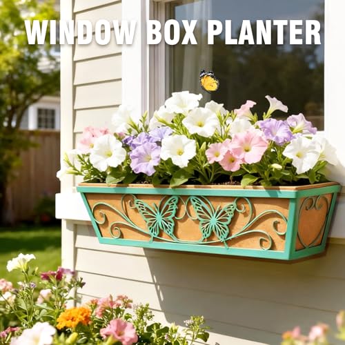 33% Off 2-Pack 24-Inch Window Box Planters with Brackets - Image 5