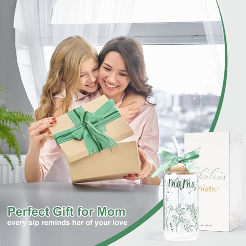 35% Off Bow Mama Glass Cup for Mom - 16oz Tumbler - Image 6