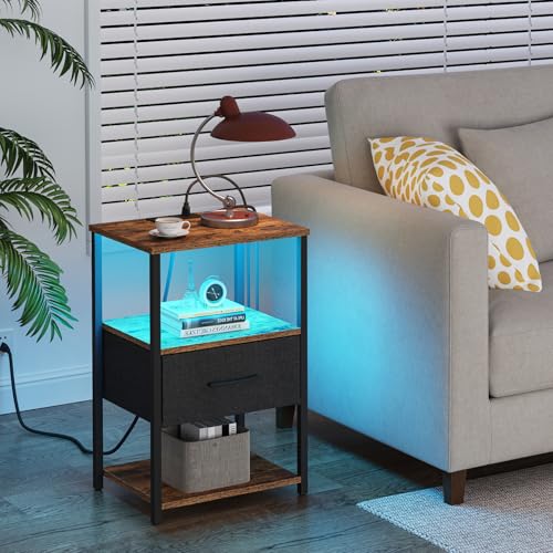 30% Off TUTOTAK LED Nightstand with Charging Station - Image 2
