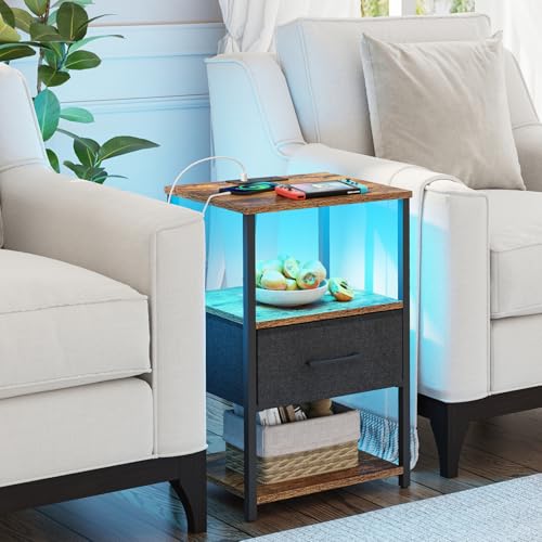 30% Off TUTOTAK LED Nightstand with Charging Station - Image 4