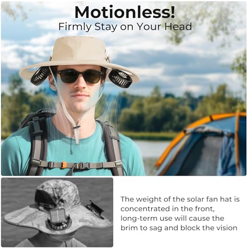 50% Off AMACOOL Bucket Hat Fan with Detachable Neck Fan - Image 6