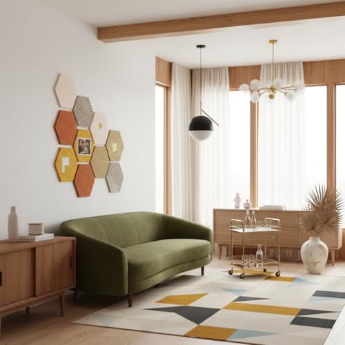 50% Off FOCHIER F 10 Hexagon Cork Board Set with Pins - Image 3