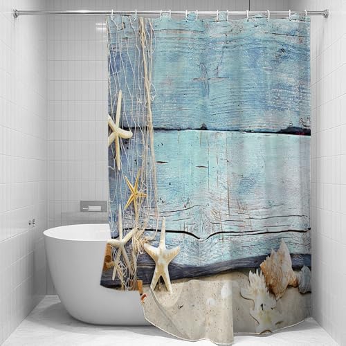 50% Off Nautical Shower Curtain with Starfish Design - Image 5
