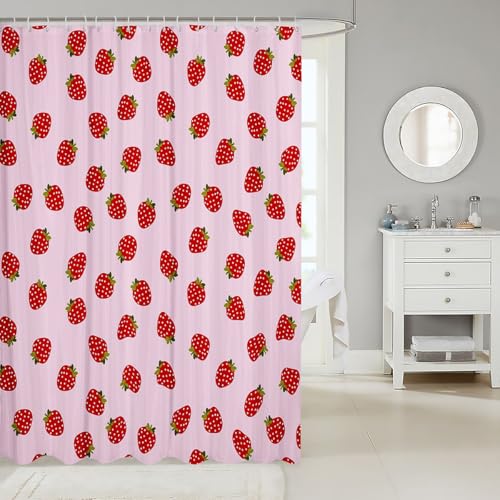 30% Off Feelyou Strawberry Shower Curtain Set - Image 3