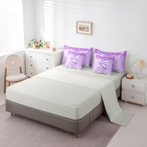50% Off Lavender Sequin Queen Bedding Set - Image 5
