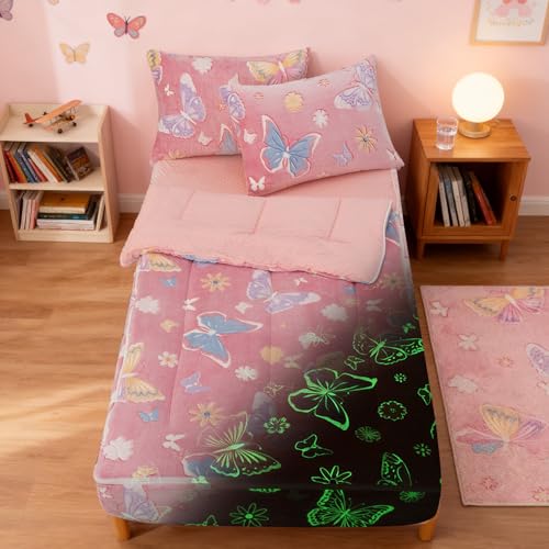 50% Off NTBED Glow-in-the-Dark Twin Bedding Set for Girls - Image 2