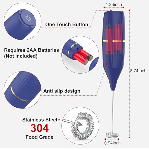 50% Off Homexup Handheld Milk Frother & Wand Set - Image 5
