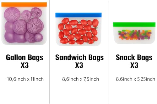 30% Off Reusable Food Storage Bags – 9-Pack - Image 6