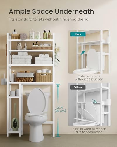 30% Off SONGMICS Toilet Storage, 4-Tier Bamboo - Image 7