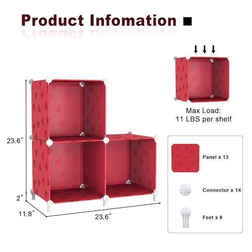 50% Off UNKU 3-Cube Open Shelf Storage Organizer - Image 3