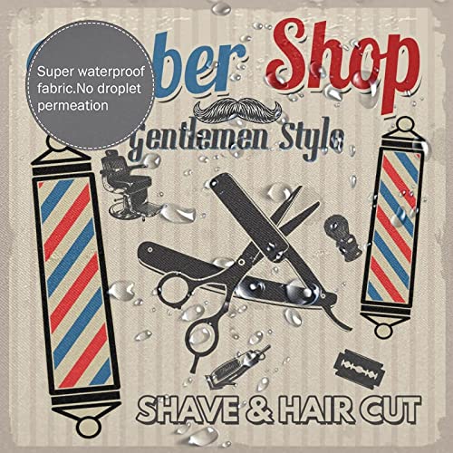 50% Off Vintage Barber Shop Fabric Shower Curtain - Image 7