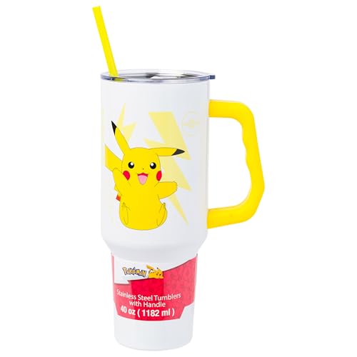 Pikachu Tumbler: 41% Off, 40oz Stainless Steel with Handle