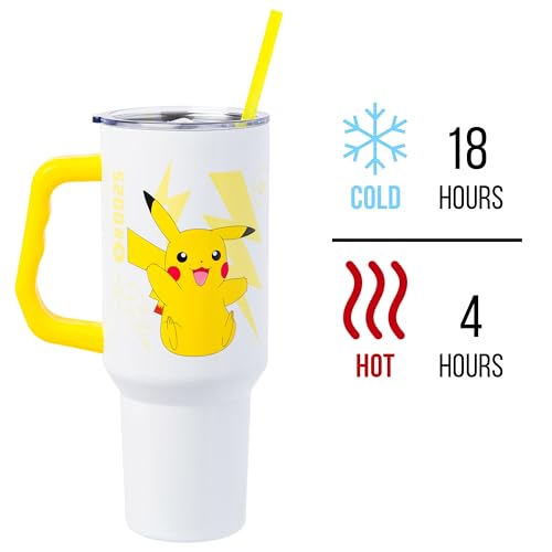 Pikachu Tumbler: 41% Off, 40oz Stainless Steel with Handle - Image 3